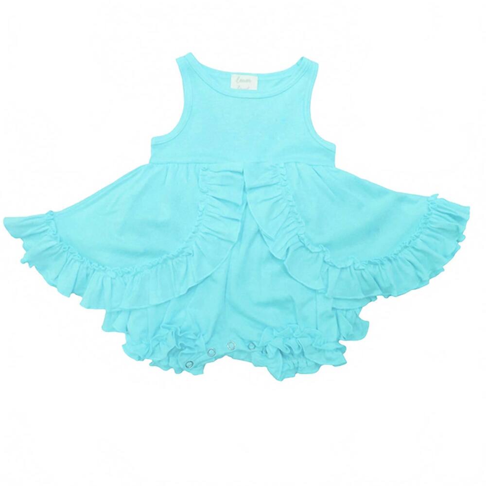 NEW LEMON LOVES LAYETTE baby girls' calla dress in blue tint